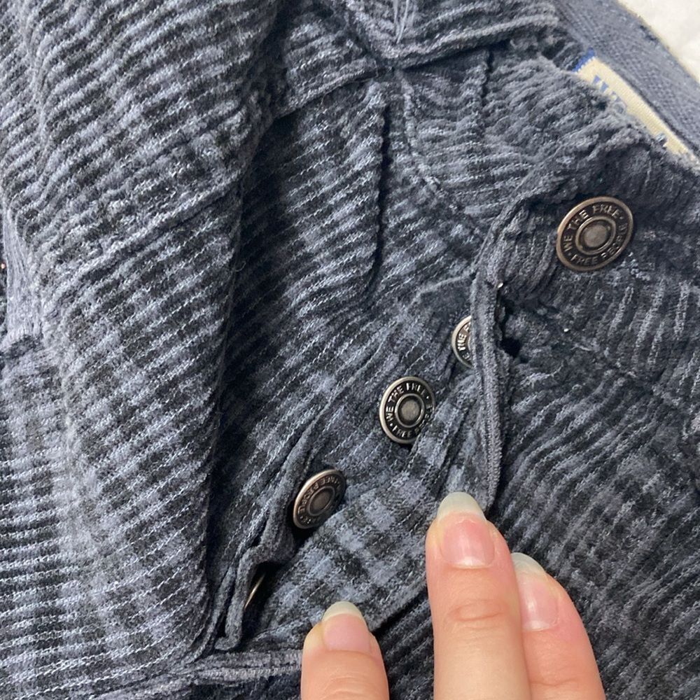 We The Free The London Calling Low Rise Tapered Leg Corduroy Plaid Pants sz26 - Picture 9 of 14